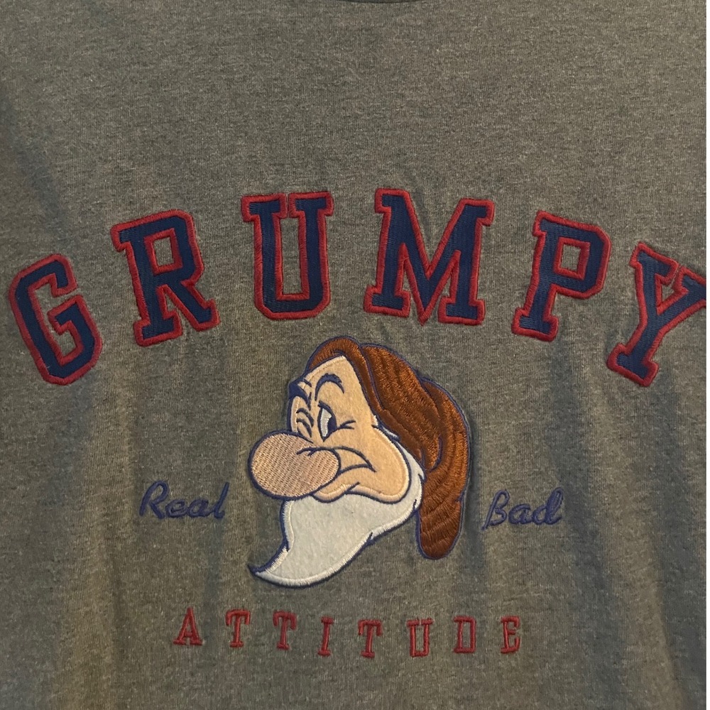 Vintage 90's Y2K Disney Grumpy Real Bad Attitude Disneyland Resort Mens M - Picture 3 of 8